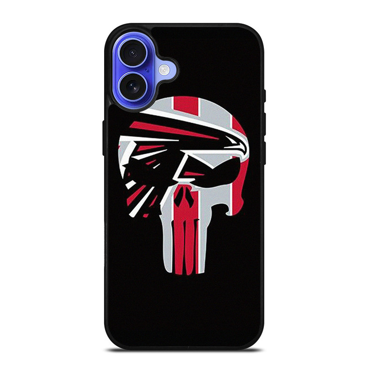 ATLANTA FALCONS FOOTBALL TEAM SKULL iPhone 16 Case Cover