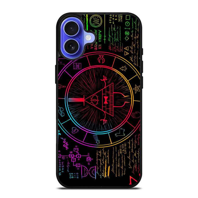 BILL CIPHER WHEEL COLORFUL iPhone 16 Case Cover