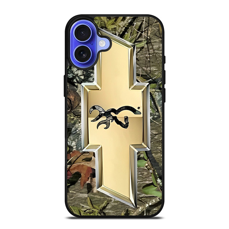 CHEVY CHEVROLET BROWNING CAMO LEAF iPhone 16 Case Cover