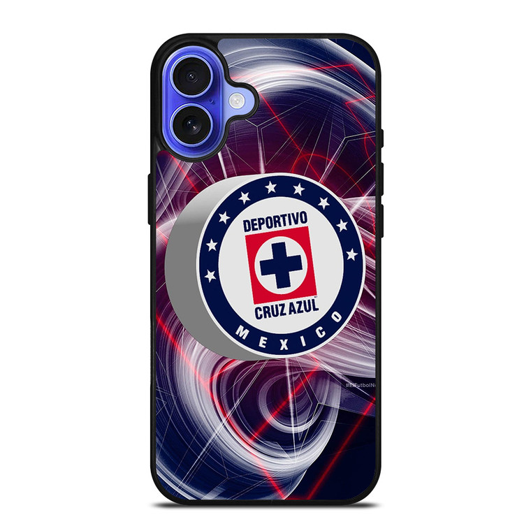 DEPORTIVO CRUZ AZUL MEXICO ABSTRACT LOGO iPhone 16 Case Cover