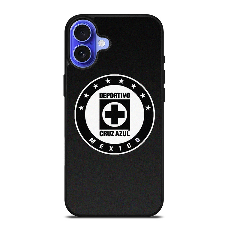 DEPORTIVO CRUZ AZUL MEXICO BLACK LOGO iPhone 16 Case Cover