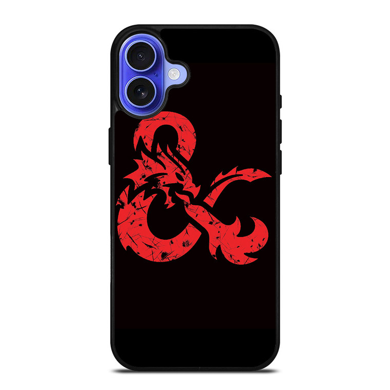 DUNGEONS AND DRAGONS LOGO BLACK iPhone 16 Case Cover