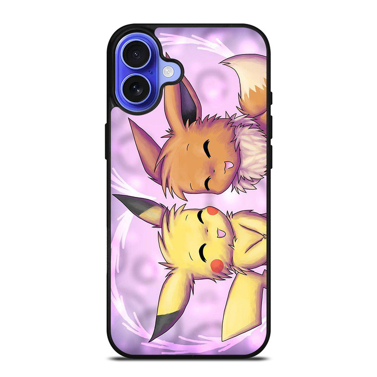 EEVEE PIKACHU POKEMON GAMES iPhone 16 Case Cover
