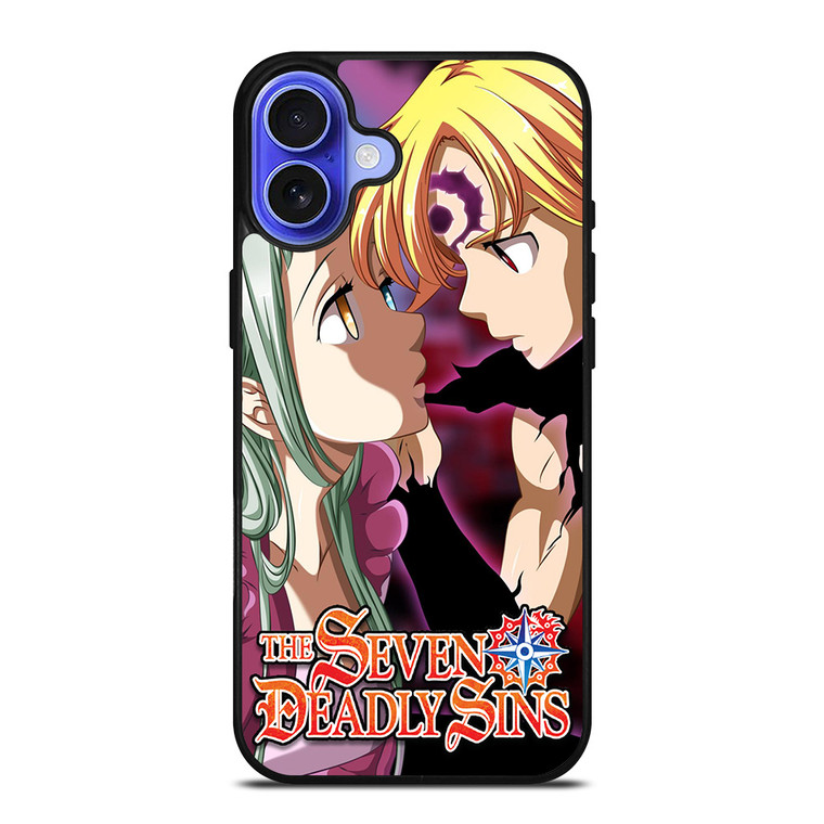 ELIZABETH LIONES AND MELIODAS SEVEN DEADLY SINS ANIME iPhone 16 Case Cover