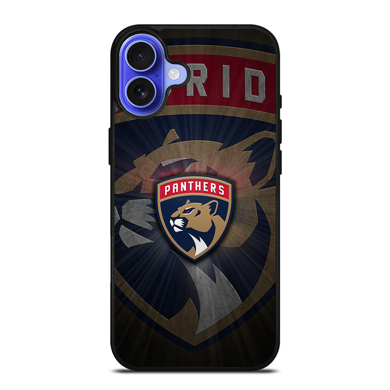 FLORIDA PANTHERS METAL LOGO iPhone 16 Case Cover