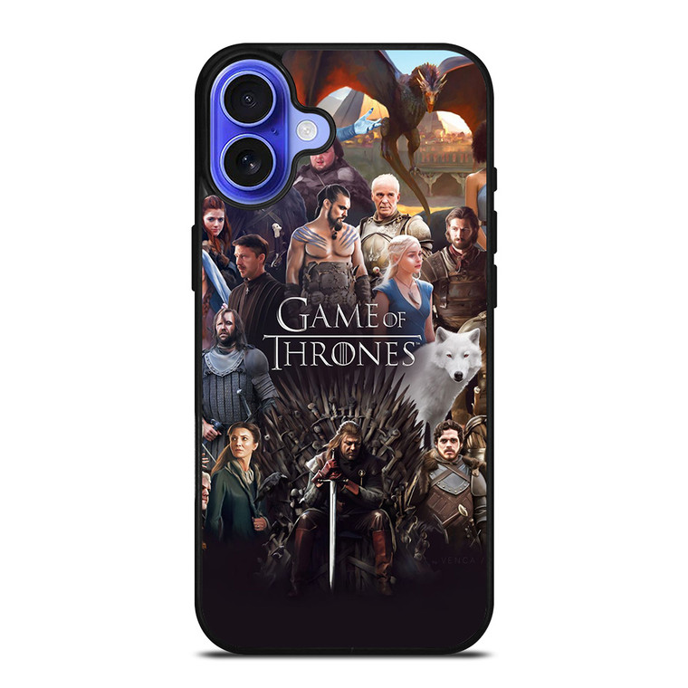 GAME OF THRONES CARTOON CHARACTERS iPhone 16 Case Cover