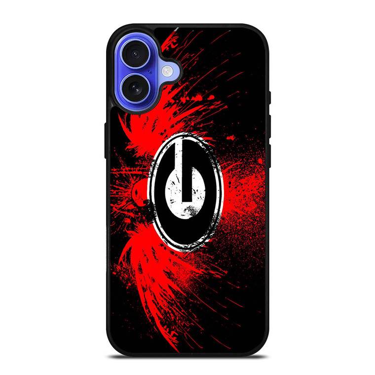 GEORGIA BULLDOGS BASKETBALL LOGO iPhone 16 Case Cover