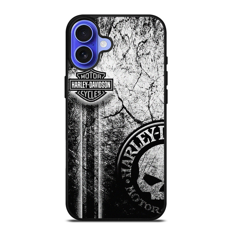 HARLEY DAVIDSON WALL TEXTURE LOGO iPhone 16 Case Cover
