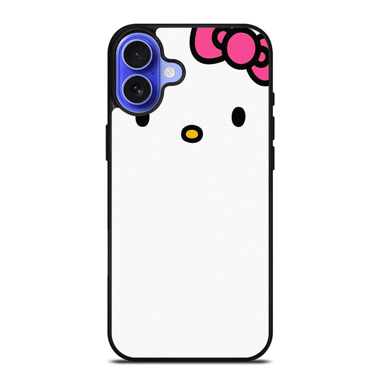 HELLO KITTY FLAT ILLUSTRATION WHITE iPhone 16 Case Cover