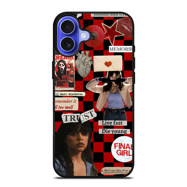 JENNA ORTEGA TARA CARPENTER SCREAM VI COLLAGE iPhone 16 Case Cover
