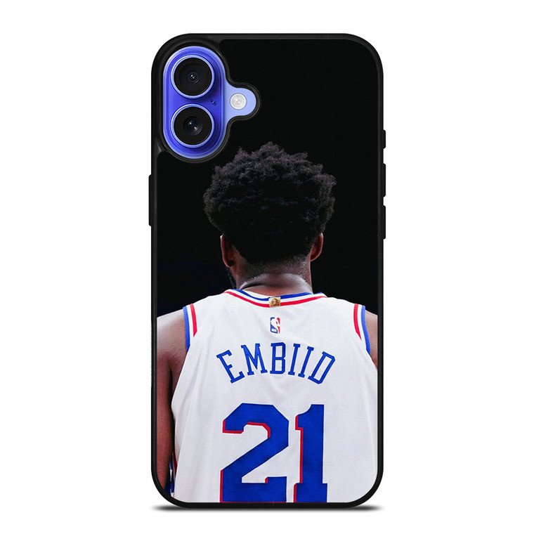 JOEL EMBIID NBA PHILADELPHIA 76ERS iPhone 16 Case Cover