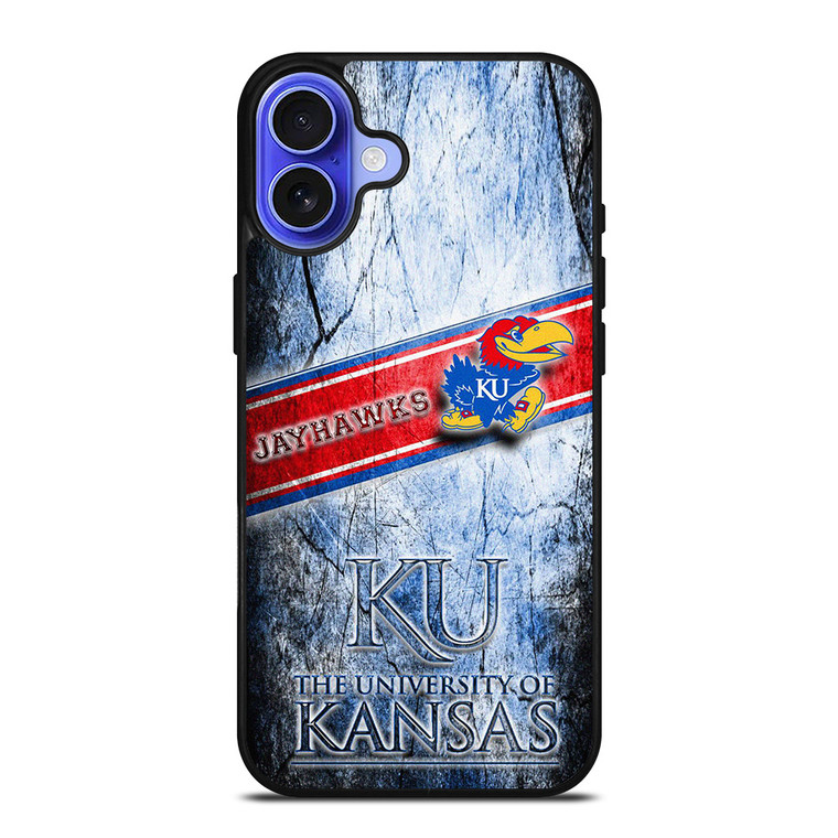 KANSAS UNIVERSITY JAYHAWKS BASKETBALL iPhone 16 Case Cover