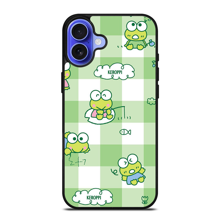 KEROPPI CARTOON TARTAN PATTERN iPhone 16 Case Cover