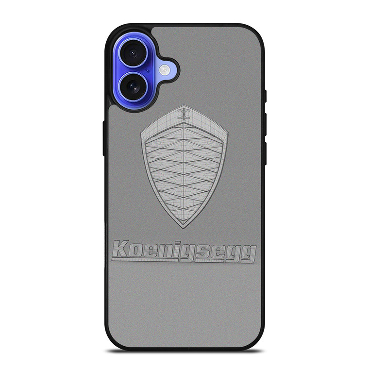 KOENIGSEGG GREY LOGO iPhone 16 Case Cover