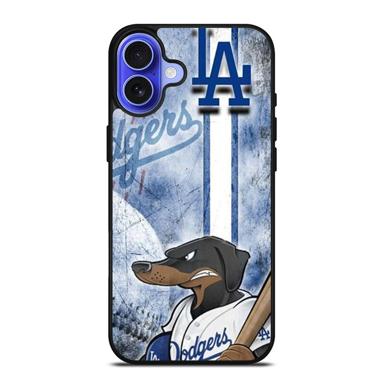 LOS ANGELES BASEBALL DOG MASCOT iPhone 16 Case Cover