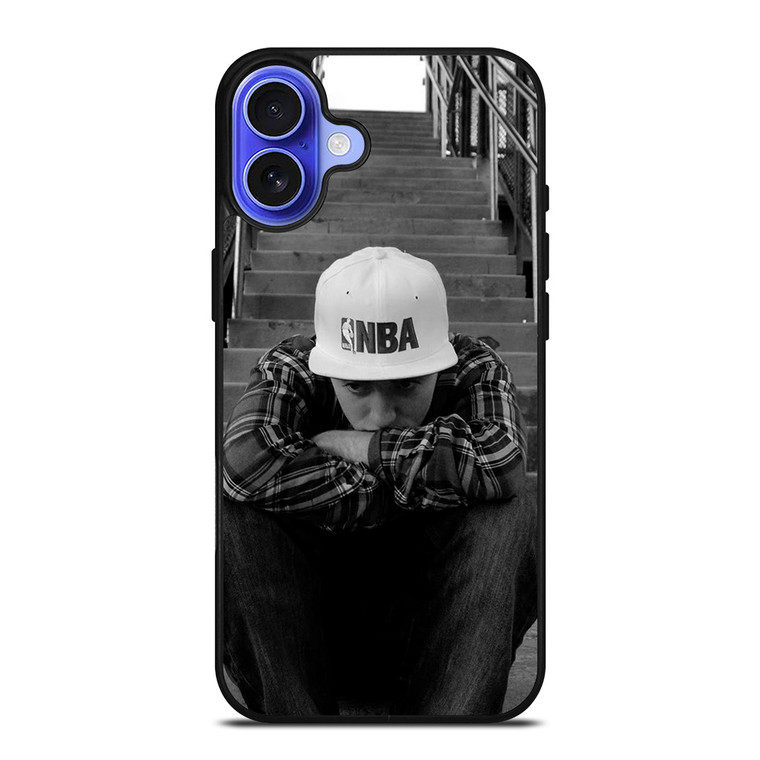 MAC MILLER BLACK WHITE NBA iPhone 16 Case Cover