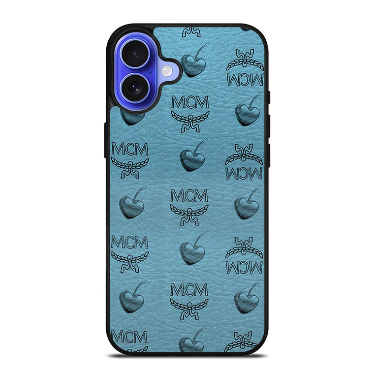 MCM WORLD WIDE APPLE LOVE LEATHER 2 iPhone 16 Case Cover