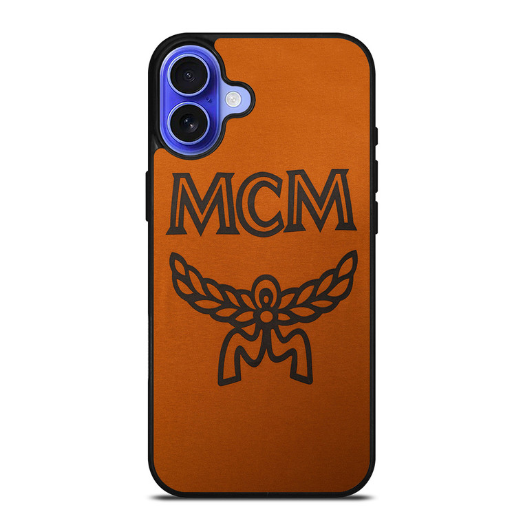 MCM WORLDWIDE SUEDE LOGO iPhone 16 Case Cover