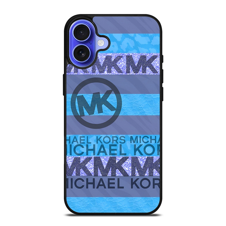 MICHAEL KORS BLUE STRIPE iPhone 16 Case Cover