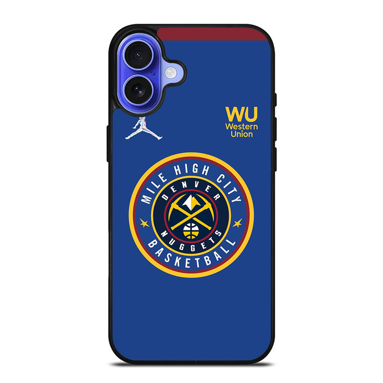 MILE HIGH CITY DENVER NUGGETS LOGO iPhone 16 Case Cover