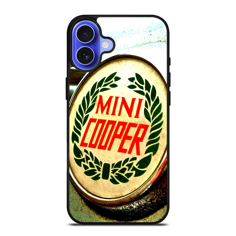 MINI COOPER CLASSIC RUSTY EMBLEM iPhone 16 Case Cover MINI COOPER CLASSIC RUSTY EMBLEM iPhone 16 Case Cover