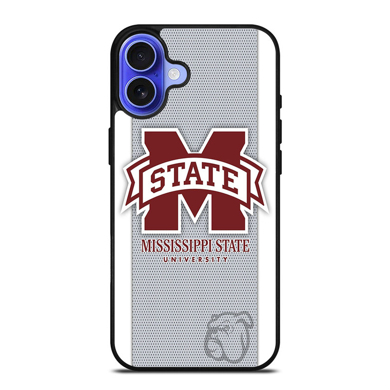 MISSISSIPPI STATE BASKETBALL CARBON LOGO iPhone 16 Case Cover