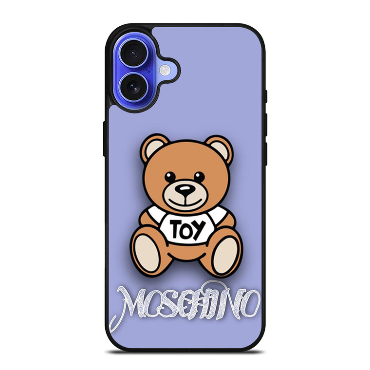 MOSCHINO TOY PURPLE iPhone 16 Case Cover MOSCHINO TOY PURPLE iPhone 16 Case Cover