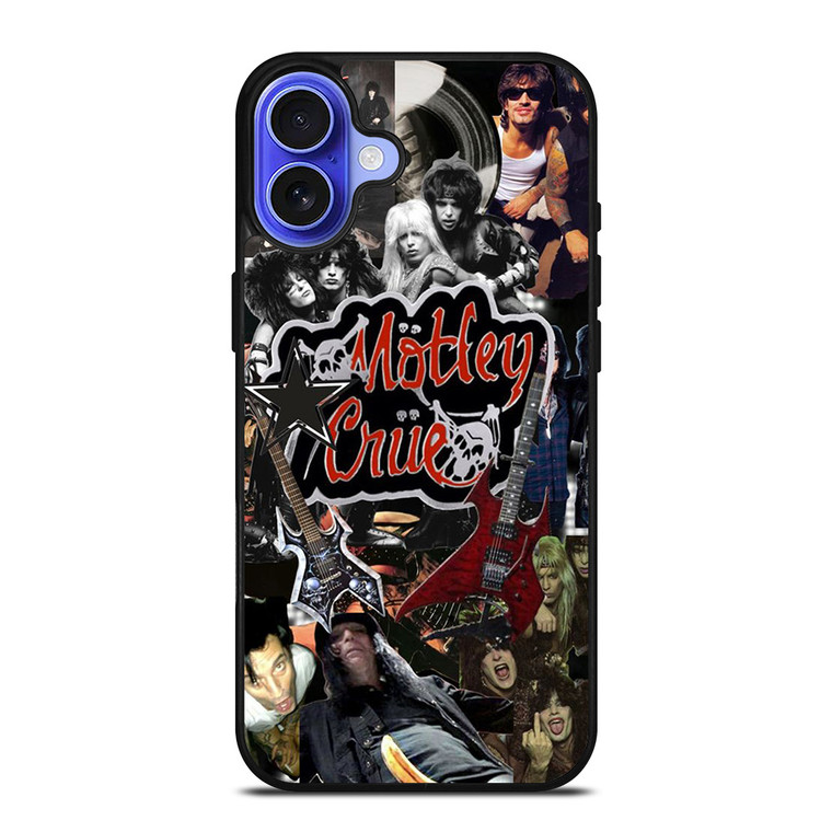 MOTLEY CRUE BAND COLLAGE iPhone 16 Case Cover MOTLEY CRUE BAND COLLAGE iPhone 16 Case Cover