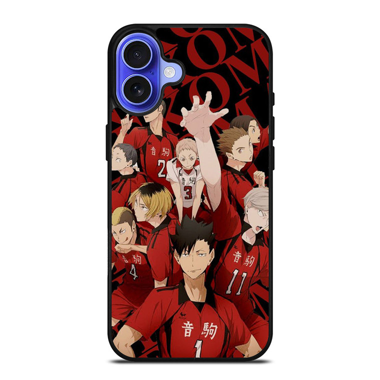 NEKOMA HIGH HAIKYUU VOLLEYBALL TEAM iPhone 16 Case Cover NEKOMA HIGH HAIKYUU VOLLEYBALL TEAM iPhone 16 Case Cover
