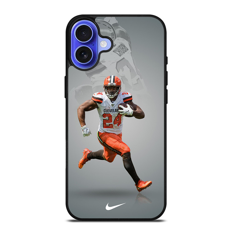 NICK CHUBB CLEVELAND BROWNS NIKE iPhone 16 Case Cover NICK CHUBB CLEVELAND BROWNS NIKE iPhone 16 Case Cover