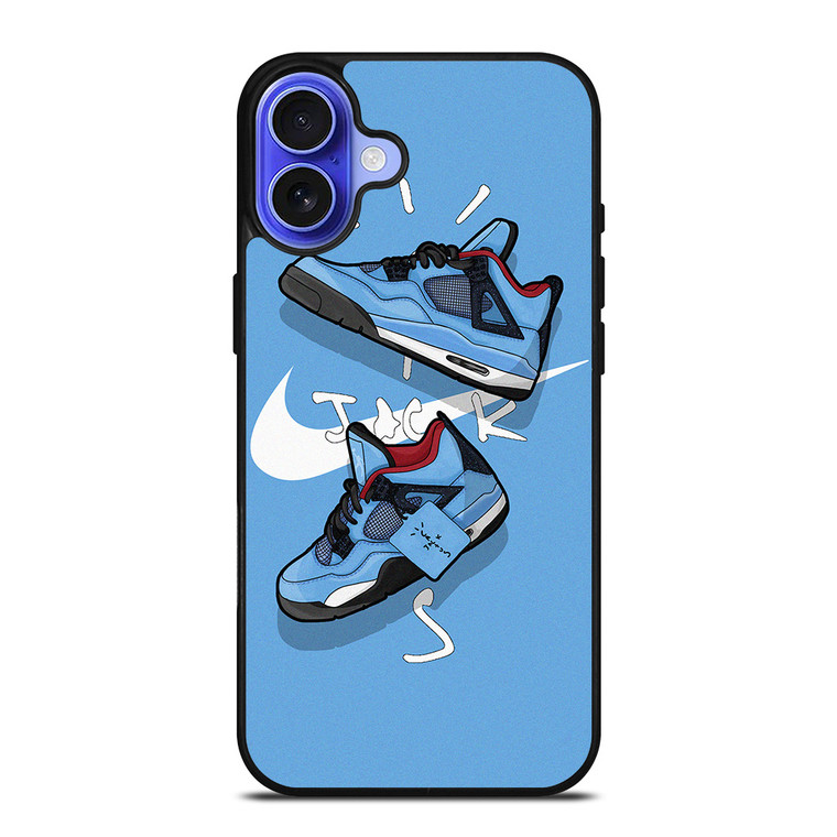 NIKE AIR JORDAN TRAVIS SCOTT CACTUS JACK iPhone 16 Case Cover NIKE AIR JORDAN TRAVIS SCOTT CACTUS JACK iPhone 16 Case Cover