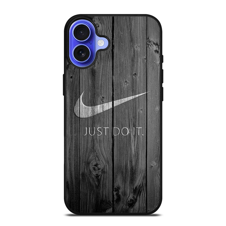 NIKE JUST DO IT WOODEN LOGO iPhone 16 Case Cover