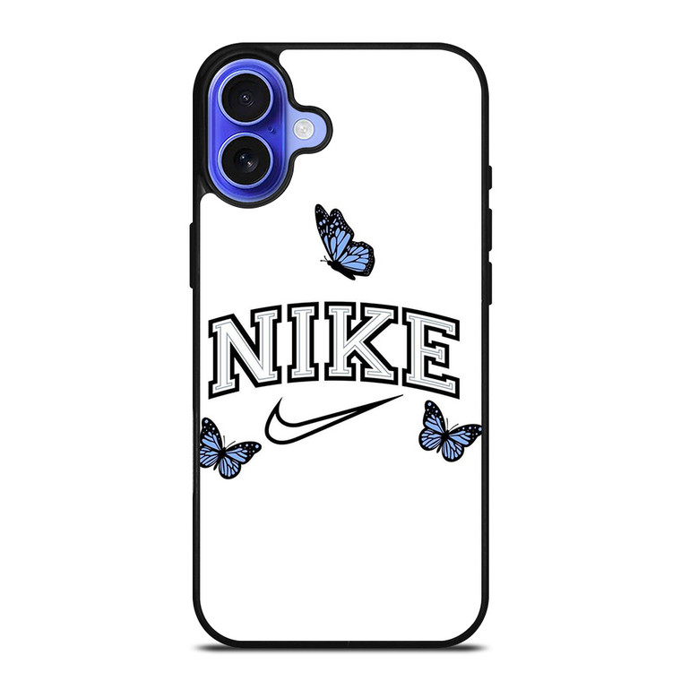 NIKE LOGO CUTE BUTTERFLY iPhone 16 Case Cover