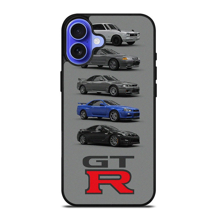NISSAN GTR CARS EVOLUTION iPhone 16 Case Cover NISSAN GTR CARS EVOLUTION iPhone 16 Case Cover