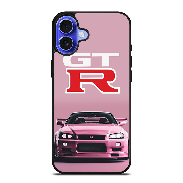 NISSAN GTR R34 PINK iPhone 16 Case Cover
