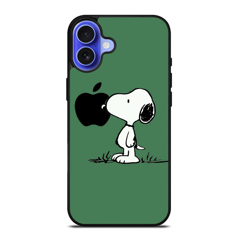 PEANUTS SNOOPY DOG APPLE LOGO iPhone 16 Case Cover