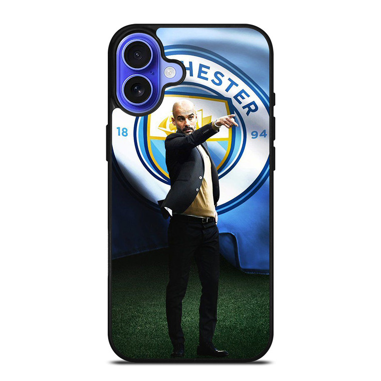 PEP GUARDIOLA MAN CITY iPhone 16 Case Cover