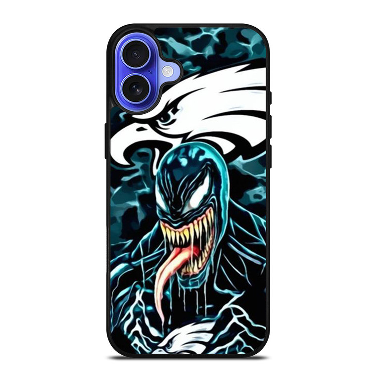 PHILADELPHIA EAGLES NFL VENOM iPhone 16 Case Cover