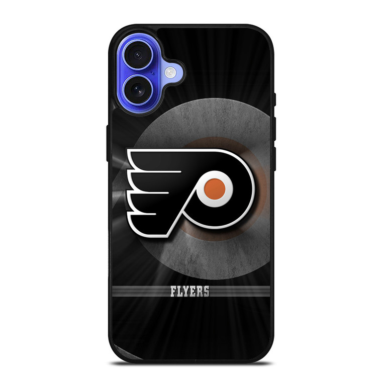 PHILADELPHIA FLYERS METAL EMBLEM iPhone 16 Case Cover