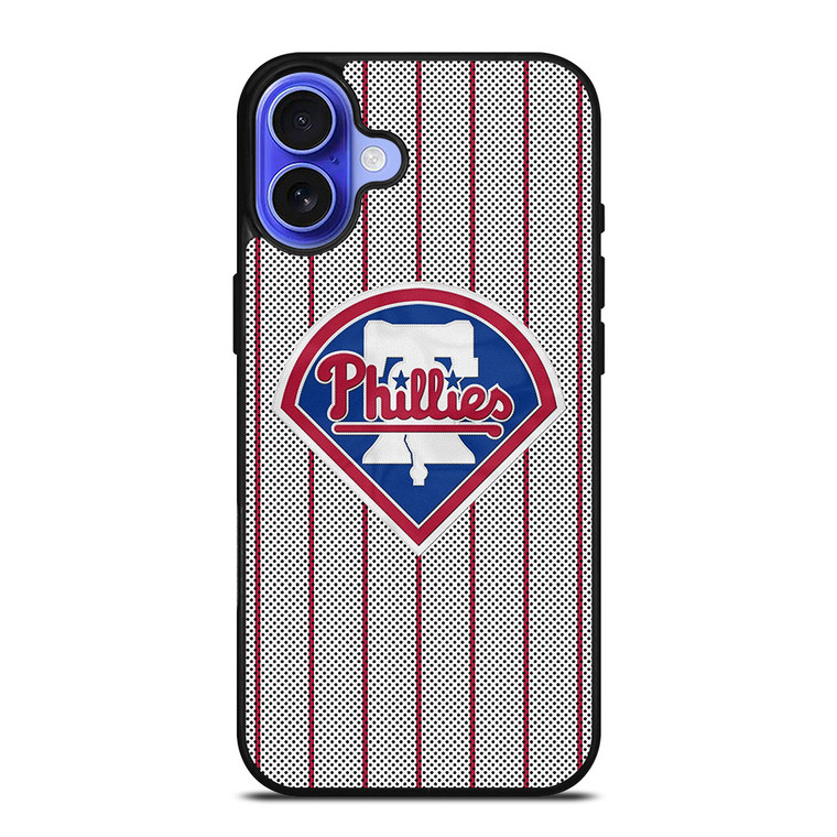 PHILADELPHIA PHILLIES CARBON LOGO iPhone 16 Case Cover