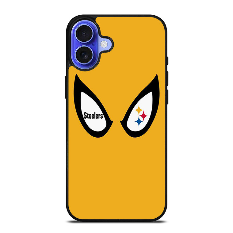 PITTSBURGH STEELERS SPIDERMAN LOGO iPhone 16 Case Cover