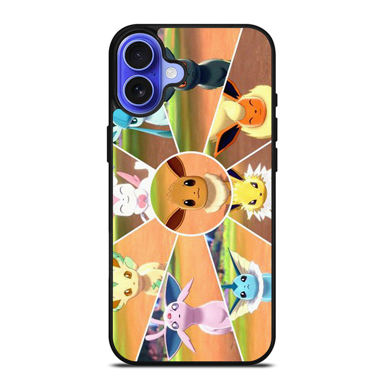POKEMON EEVEE EVOLUTION COLLAGE iPhone 16 Case Cover