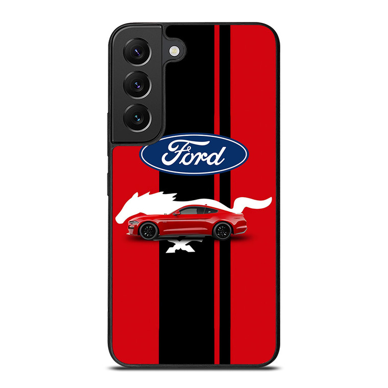 FORD MUSTANG RED STRIPE  Samsung Galaxy S22 Plus Case Cover