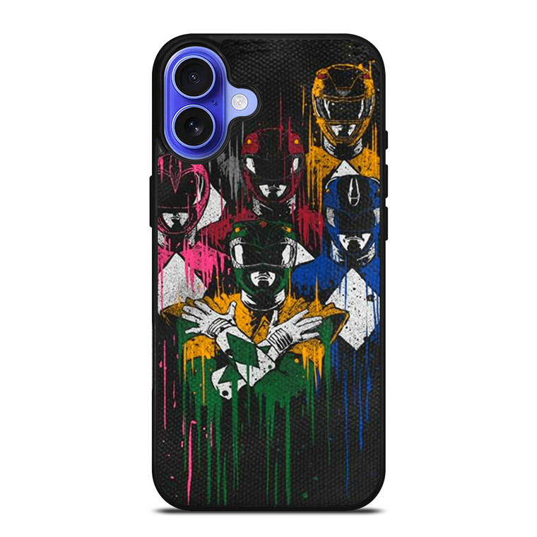 POWER RANGERS BRUSHED ART iPhone 16 Case Cover