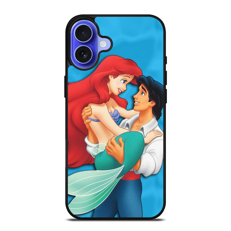 PRINCE ERIC AND PRINCESS ARIEL CARTOON DISNEY iPhone 16 Case Cover