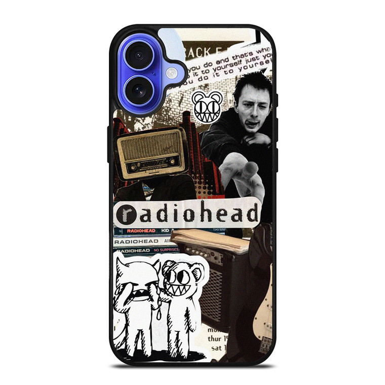 RADIOHEAD THOM YORK COLLAGE iPhone 16 Case Cover