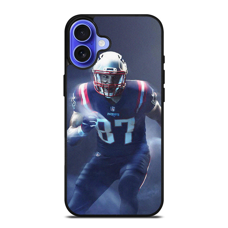 ROB GRONKOWSKI NEW ENGLAND PATRIOTS 87 iPhone 16 Case Cover