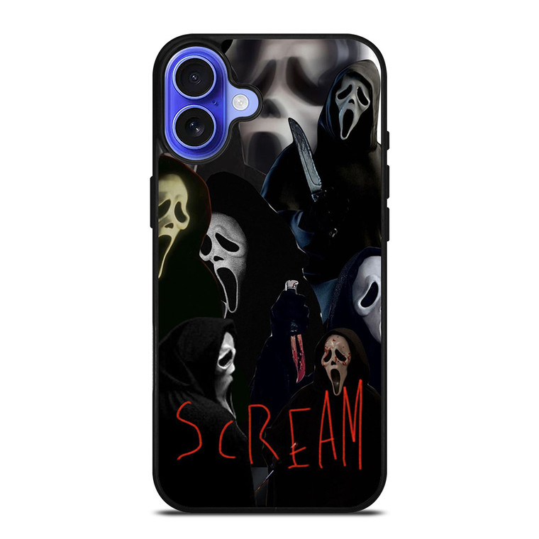SCREAM GHOST COLLAGE iPhone 16 Case Cover