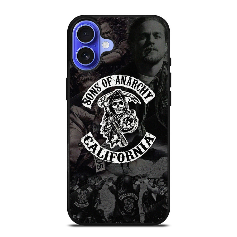 SONS OF ANARCHY CALIFORNIA COLLAGE iPhone 16 Case Cover