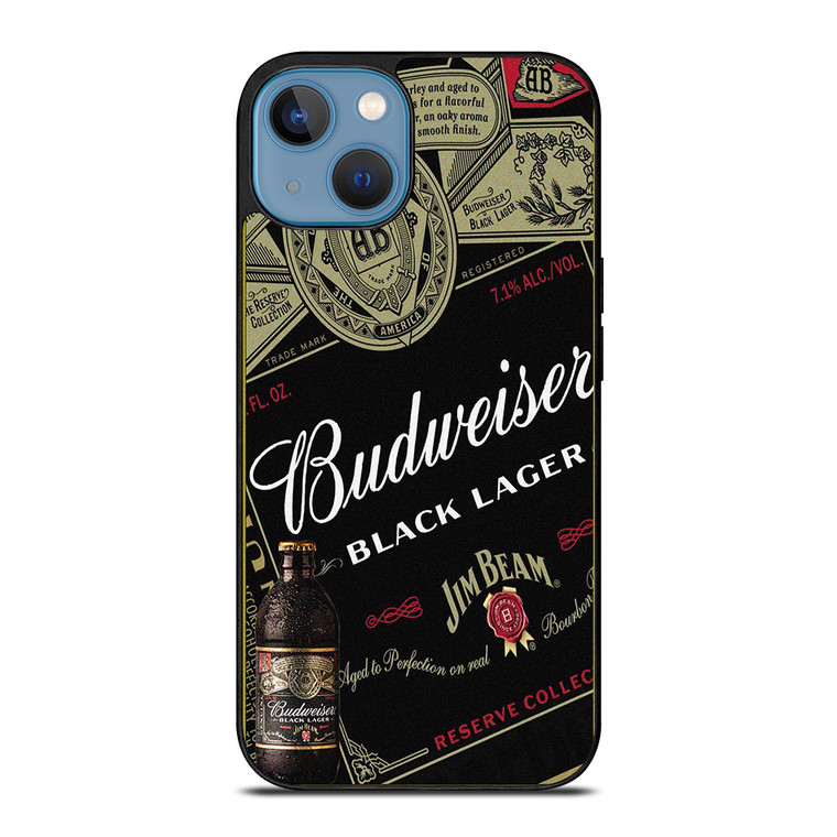 BUDWEISER BEER BLACK LABEL iPhone 13 Case Cover